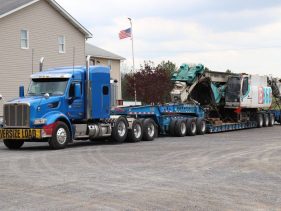 11 Axel Heavy Load from Barber Trucking