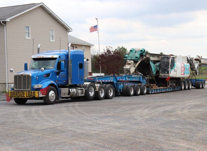 11 Axel Heavy Load from Barber Trucking