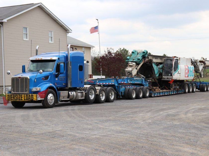 11 Axel Heavy Load from Barber Trucking