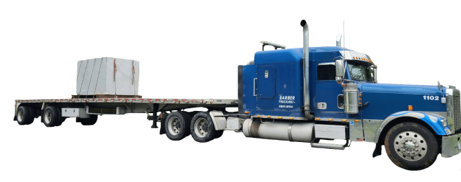 Barber Trucking Flatbed Truck and Trailer